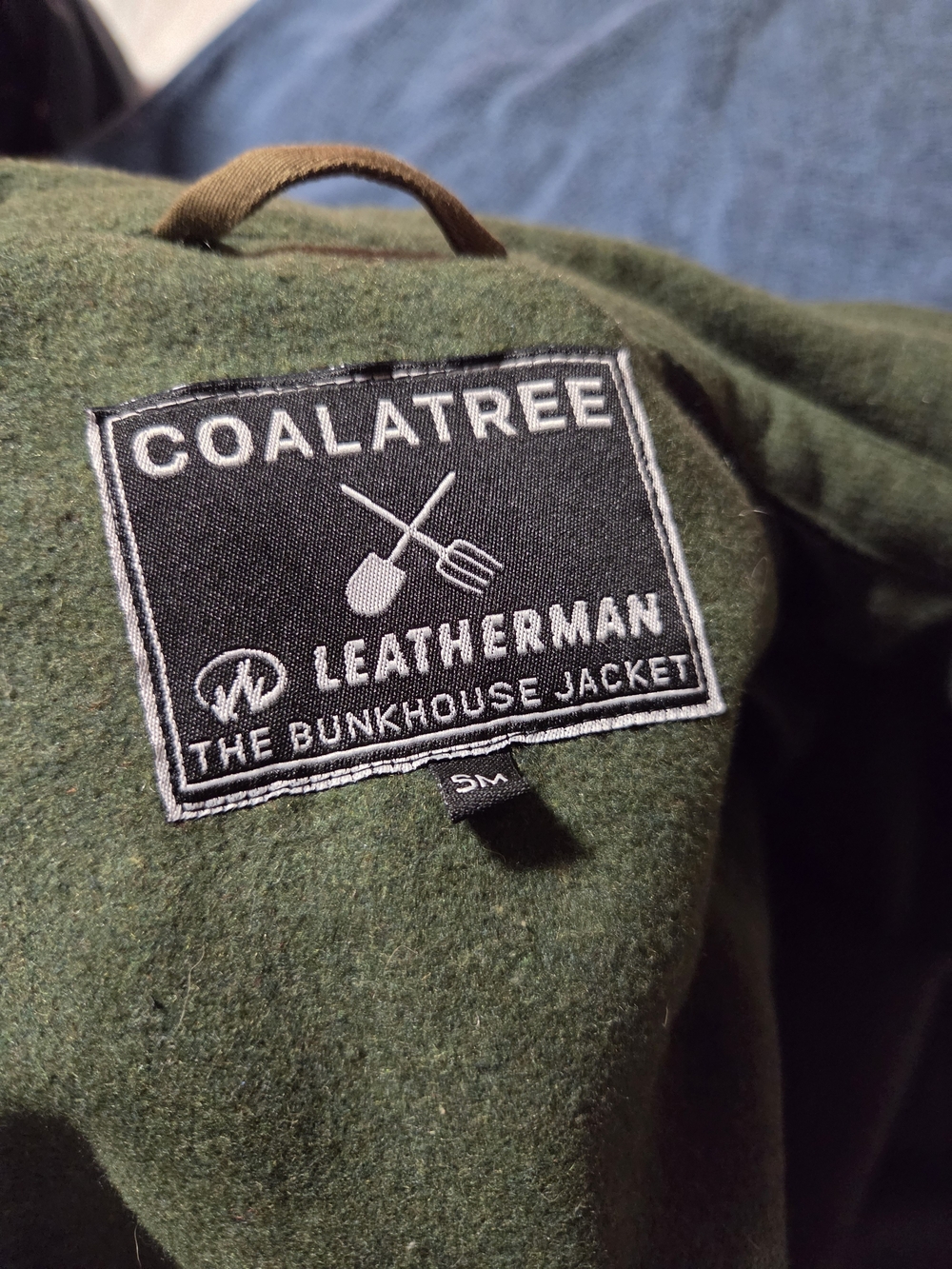 Men's Brown Utility Jacket - Brand: Coalatree By Leatherman Wool Blend - Picture 5 of 6